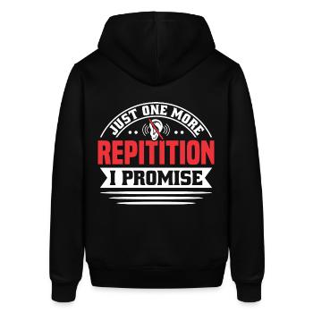 Taub Gehörlos Gebärdensprache Deaf Pride - Stanley/Stella Unisex Hoodie SOUNDER - Schwarz - Hinten - Alina (178cm)