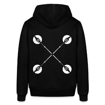 Fernsehturm#18 - Stanley/Stella Unisex Hoodie SOUNDER - Schwarz - Hinten - Alina (178cm)