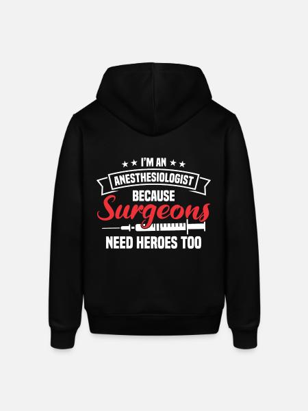 Anesthesia Anesthesia Technician Anesthesiologist - Stanley/Stella SOUNDER Unisex Hoodie - black