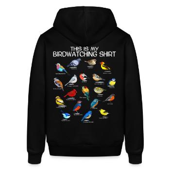 Vögel beobachten Orinthologe Birdwatching Geschenk - Stanley/Stella Unisex Hoodie SOUNDER - Schwarz - Hinten - Alina (178cm)