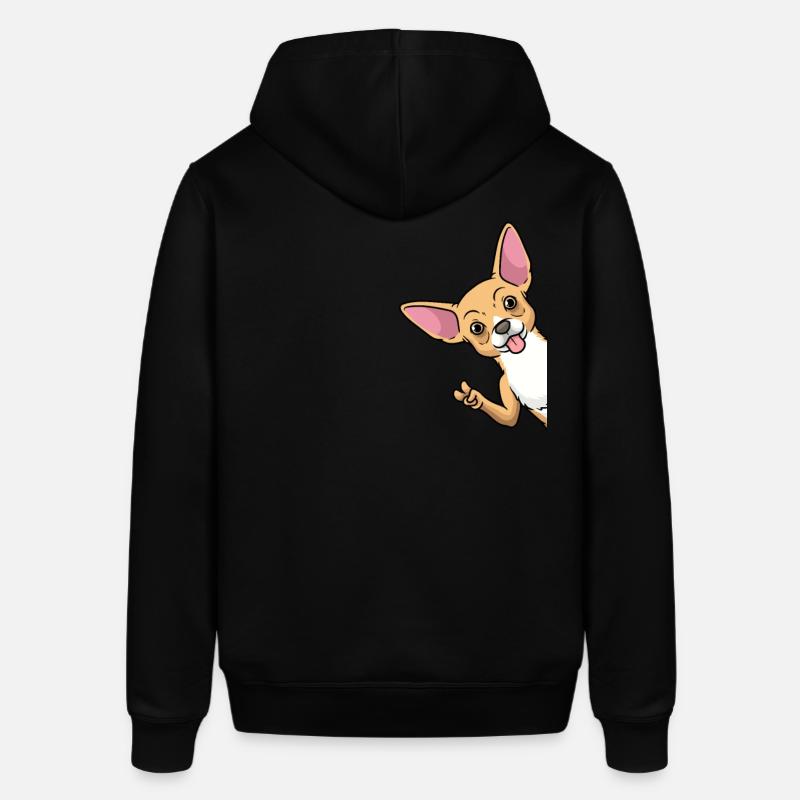 Chiweenie chien de côté - Sweat à capuche SOUNDER Stanley/Stella Unisexe - noir