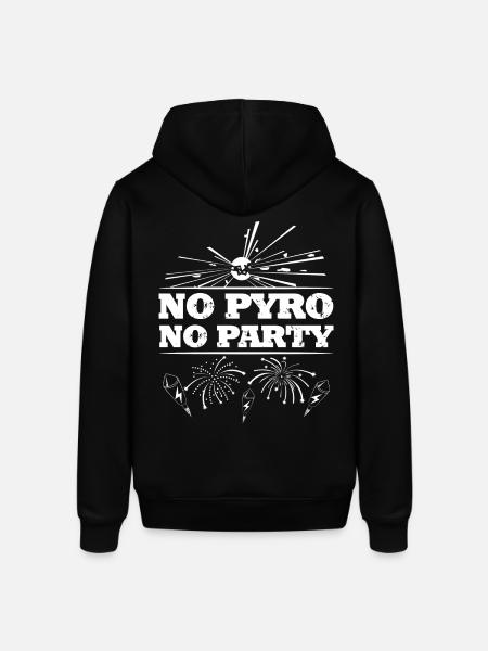 No Pyro No Party - Stanley/Stella SOUNDER Unisex Hoodie - black