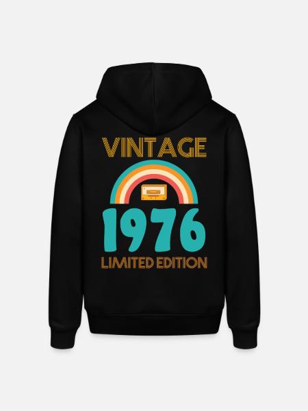 Retro Classic 1976 - Stanley/Stella SOUNDER Unisex Hoodie - black