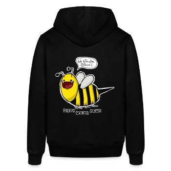 ICH BIN EINE BIENE MP - Stanley/Stella Unisex Hoodie SOUNDER - Schwarz - Hinten - Alina (178cm)