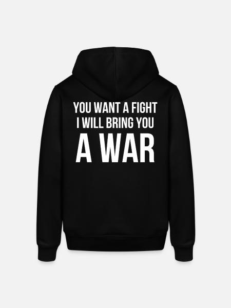 Warrior Quote Fitness - Stanley/Stella SOUNDER Unisex Hoodie - black