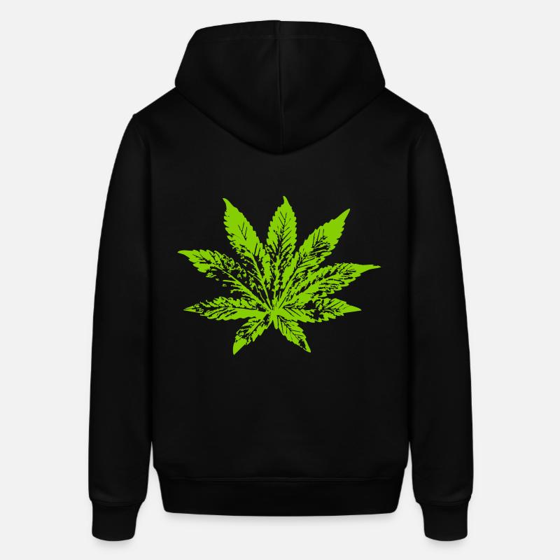 feuille de cannabis 078 - Sweat à capuche SOUNDER Stanley/Stella Unisexe - noir