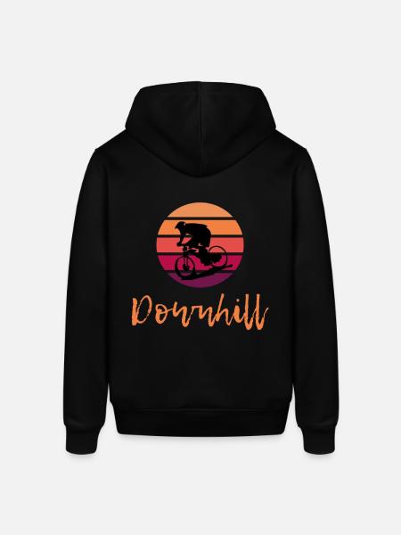 Downhill Mountain Biker DH MTB Enduro Gravity Trail - Stanley/Stella SOUNDER unisex hoodie - sort