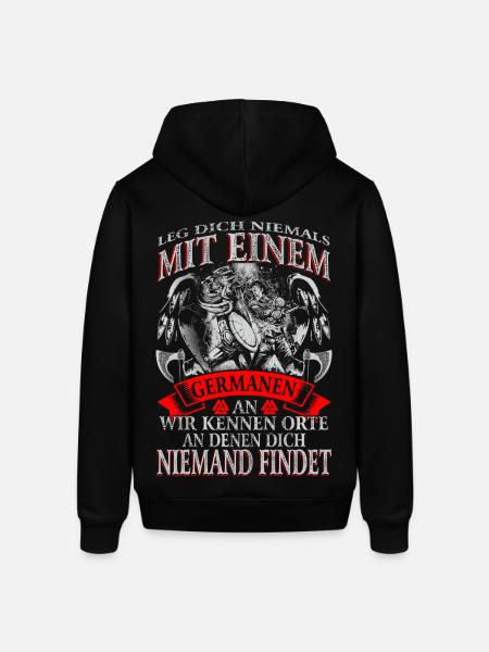 Achtung Germane - Stanley/Stella Unisex Hoodie SOUNDER - Schwarz
