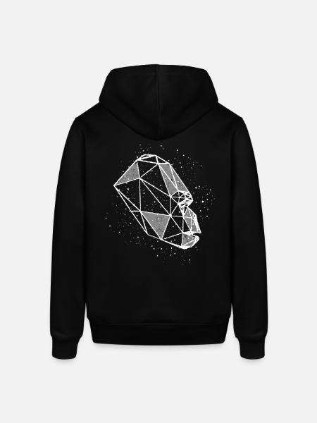 Gorilla zodiac sign - Stanley/Stella SOUNDER Unisex Hoodie - black