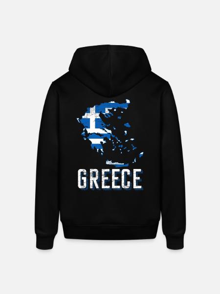 Greece Fan - Stanley/Stella SOUNDER Unisex Hoodie - black