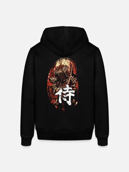 Samurai Japan font characters - Stanley/Stella SOUNDER Unisex Hoodie - black