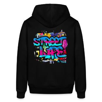 Graffiti Kunst - Stanley/Stella Unisex Hoodie SOUNDER - Schwarz - Hinten - Alina (178cm)