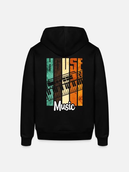 House Music - Stanley/Stella SOUNDER Unisex Hoodie - black