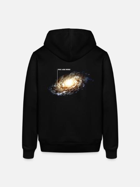 Du er her i galaksen - Stanley/Stella SOUNDER unisex hoodie - sort