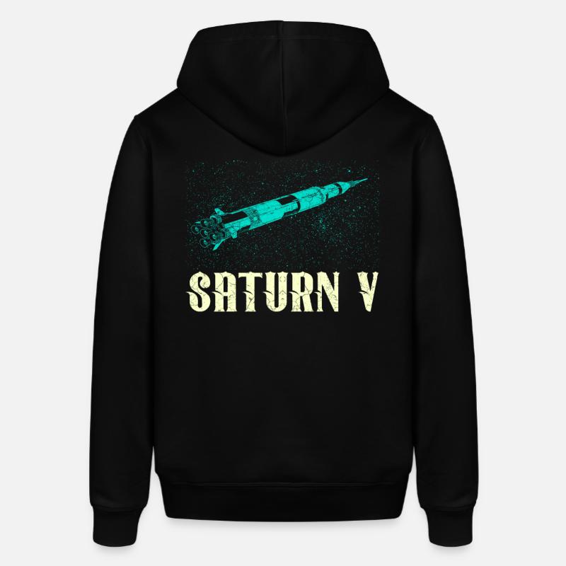 Saturn V Rocket - Stanley/Stella SOUNDER Unisex Hoodie - black