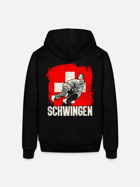 Lutte Suisse Sport - Sweat à capuche SOUNDER Stanley/Stella Unisexe - noir