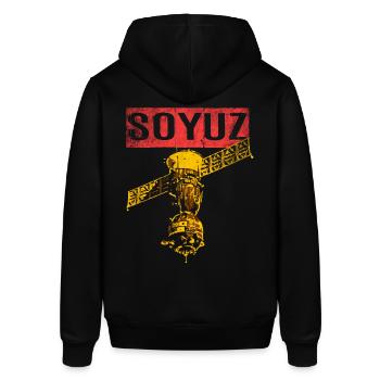 Soyouz vaisseau spatial Union soviétique - Sweat à capuche SOUNDER Stanley/Stella Unisexe - noir - Dos - Alina (178cm)