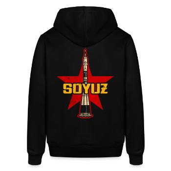 Sojus Rakete - Stanley/Stella Unisex Hoodie SOUNDER - Schwarz - Hinten - Alina (178cm)