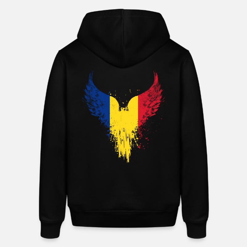 Drapeau de la Roumanie - Sweat à capuche SOUNDER Stanley/Stella Unisexe - noir