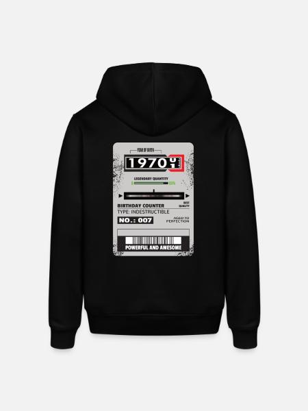 Three-phase meter birthday 1970 Gift - Stanley/Stella SOUNDER Unisex Hoodie - black