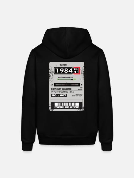 Three-phase meter birthday 1984 gift - Stanley/Stella SOUNDER Unisex Hoodie - black