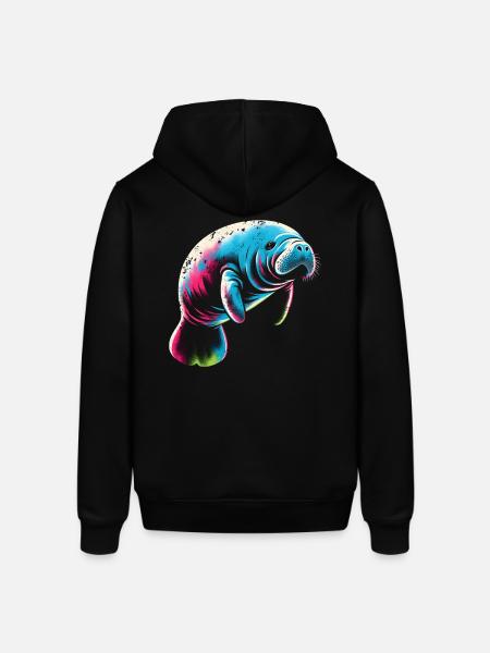 Seekuh Manatee - Stanley/Stella Unisex Hoodie SOUNDER - Schwarz