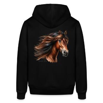 Quarter Horse - Stanley/Stella SOUNDER Unisex Hoodie - black - Back - Alina (178cm)