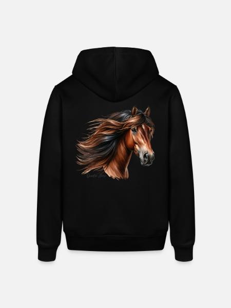 Quarter Horse - Stanley/Stella SOUNDER Unisex Hoodie - black