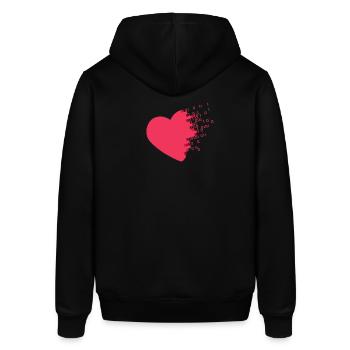 Ich liebe Love change - Stanley/Stella Unisex Hoodie SOUNDER - Schwarz - Hinten - Alina (178cm)