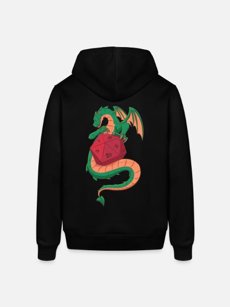 Dragon & D20 (Rollenspiele) - Stanley/Stella Unisex Hoodie SOUNDER - Schwarz