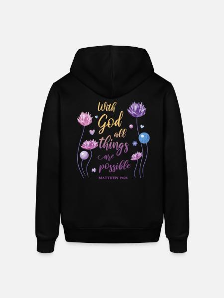Religious Quote Christian Gift - Stanley/Stella SOUNDER Unisex Hoodie - black