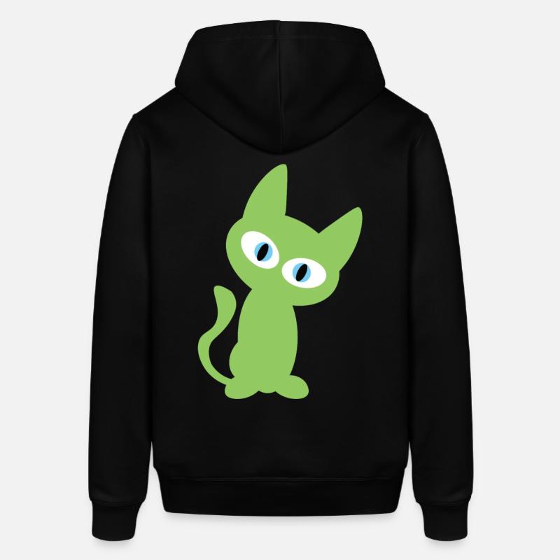 Conception de chat vert - Sweat à capuche SOUNDER Stanley/Stella Unisexe - noir
