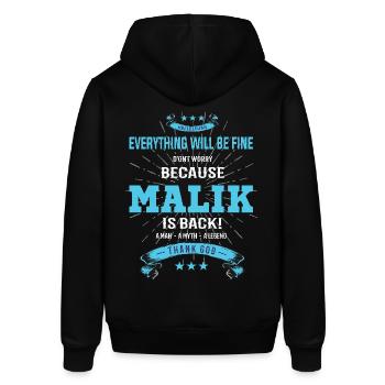 Tout ira bien Malik est de retour - Sweat à capuche SOUNDER Stanley/Stella Unisexe - noir - Dos - Alina (178cm)