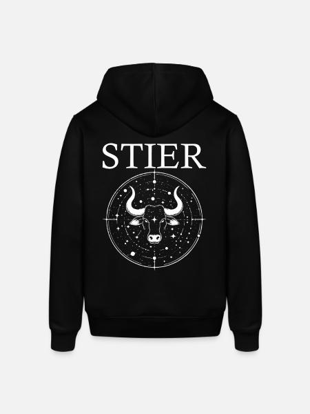 Zodiac sign Taurus design - Stanley/Stella SOUNDER Unisex Hoodie - black