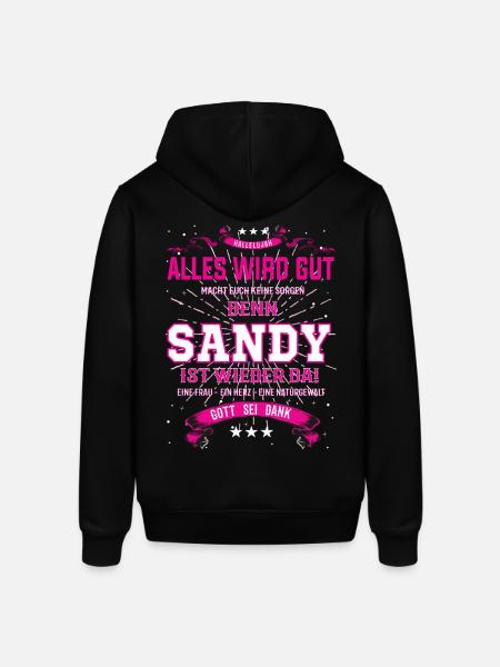 Sandy Design, alles wird gut - Stanley/Stella Unisex Hoodie SOUNDER - Schwarz