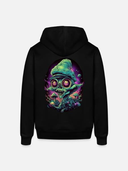 Trippy Alien - Sweat à capuche SOUNDER Stanley/Stella Unisexe - noir