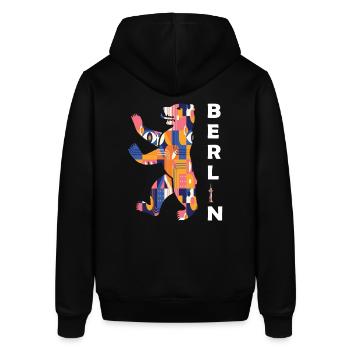 Berliner Bär - Stanley/Stella Unisex Hoodie SOUNDER - Schwarz - Hinten - Alina (178cm)