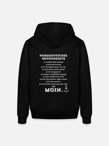 Norddeutsches Grundgesetz - Stanley/Stella Unisex Hoodie SOUNDER - Schwarz