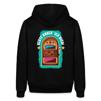 Heute knack' ich dich - Stanley/Stella Unisex Hoodie SOUNDER - Schwarz - Hinten - Alina (178cm)