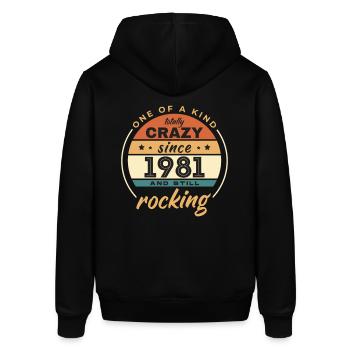 Unique en son genre totalement fou depuis 1981 Rocking - Sweat à capuche SOUNDER Stanley/Stella Unisexe - noir - Dos - Alina (178cm)