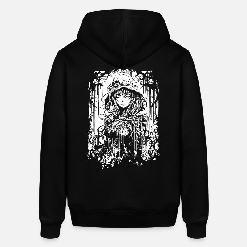 Gothic Anime Mädchen - Stanley/Stella Unisex Hoodie SOUNDER - Schwarz