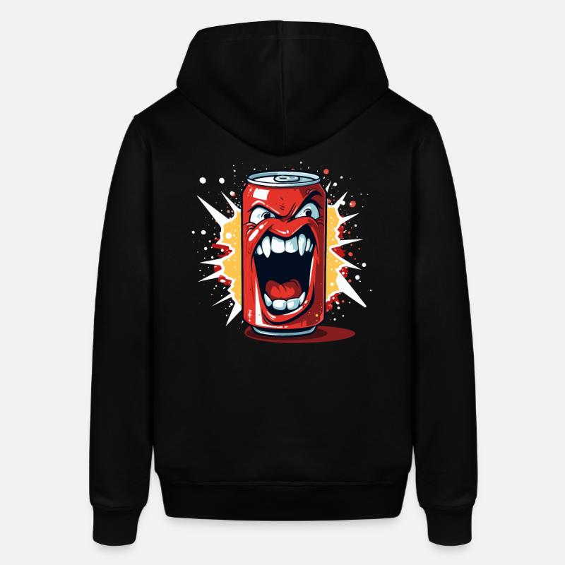 Canette de boisson en colère - Sweat à capuche SOUNDER Stanley/Stella Unisexe - noir