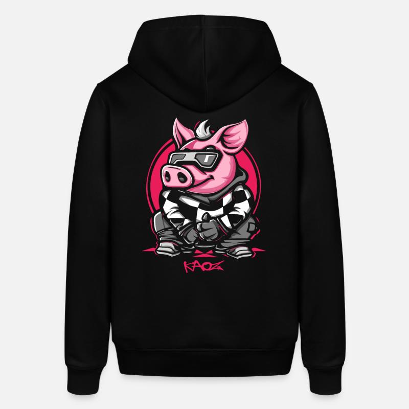 Cool Winter Ski Snowboard Cochon - Sweat à capuche SOUNDER Stanley/Stella Unisexe - noir