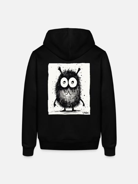 Funny little monster - Stanley/Stella SOUNDER Unisex Hoodie - black