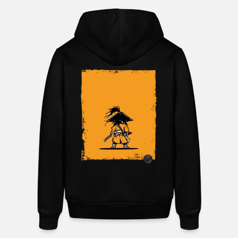 Samurai Style Warrior Silhouette - Stanley/Stella SOUNDER Unisex Hoodie - black