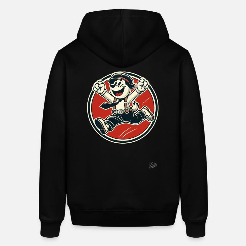 Chien rétro joyeux garçon - Sweat à capuche SOUNDER Stanley/Stella Unisexe - noir