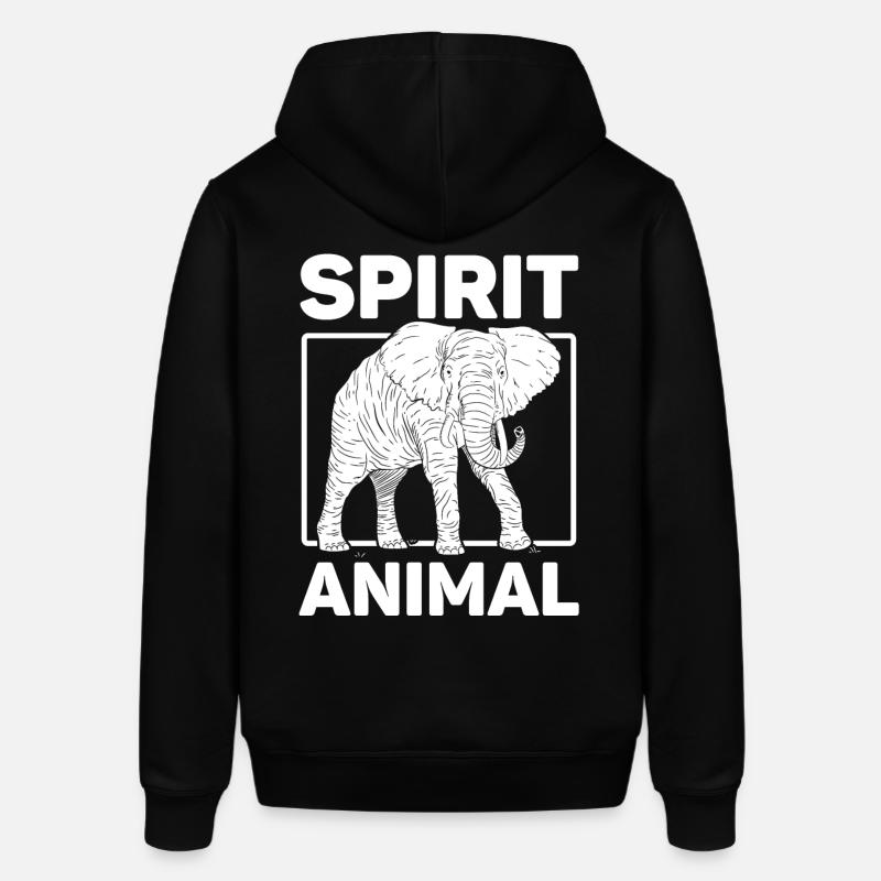 Conception d’animaux d’ d’éléphant rétro - Sweat à capuche SOUNDER Stanley/Stella Unisexe - noir
