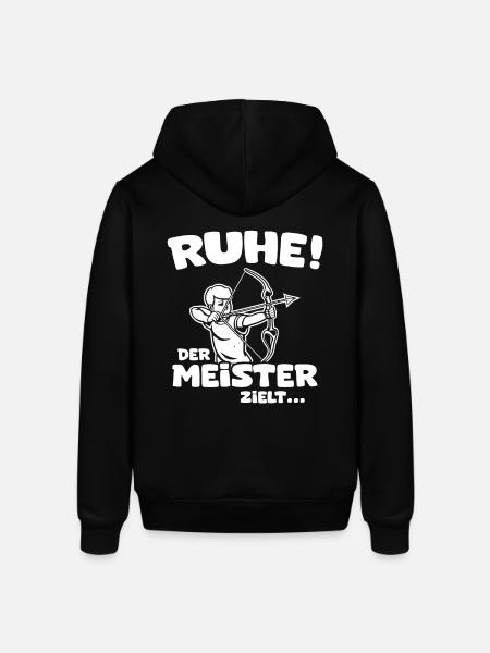 Ruhe! Der Meister zielt! Bogenschießen Bogensport - Stanley/Stella Unisex Hoodie SOUNDER - Schwarz