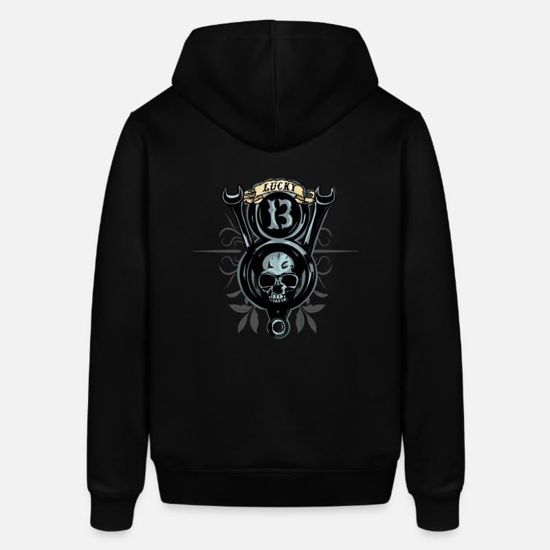 V8 Power Lucky 13 - Sweat à capuche SOUNDER Stanley/Stella Unisexe - noir