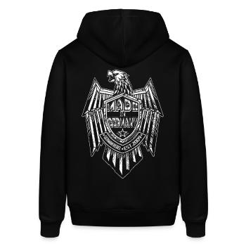 Made In Germany - Stanley/Stella Unisex Hoodie SOUNDER - Schwarz - Hinten - Alina (178cm)